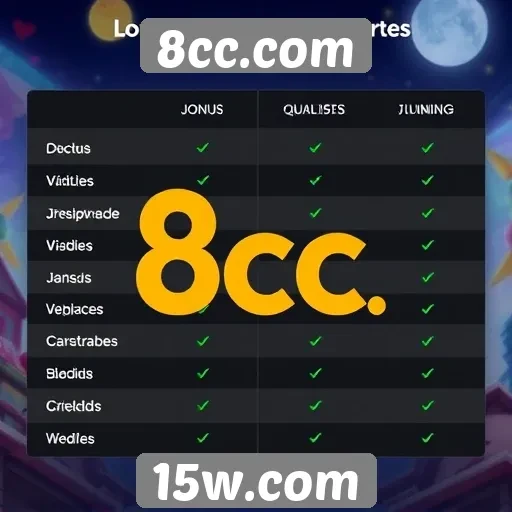 Comparativo entre 8cc.com e outras plataformas de jogos
